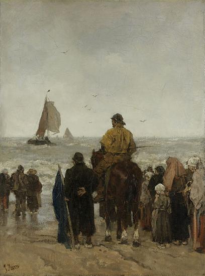 Jacob Maris Arrival of the Boats France oil painting art